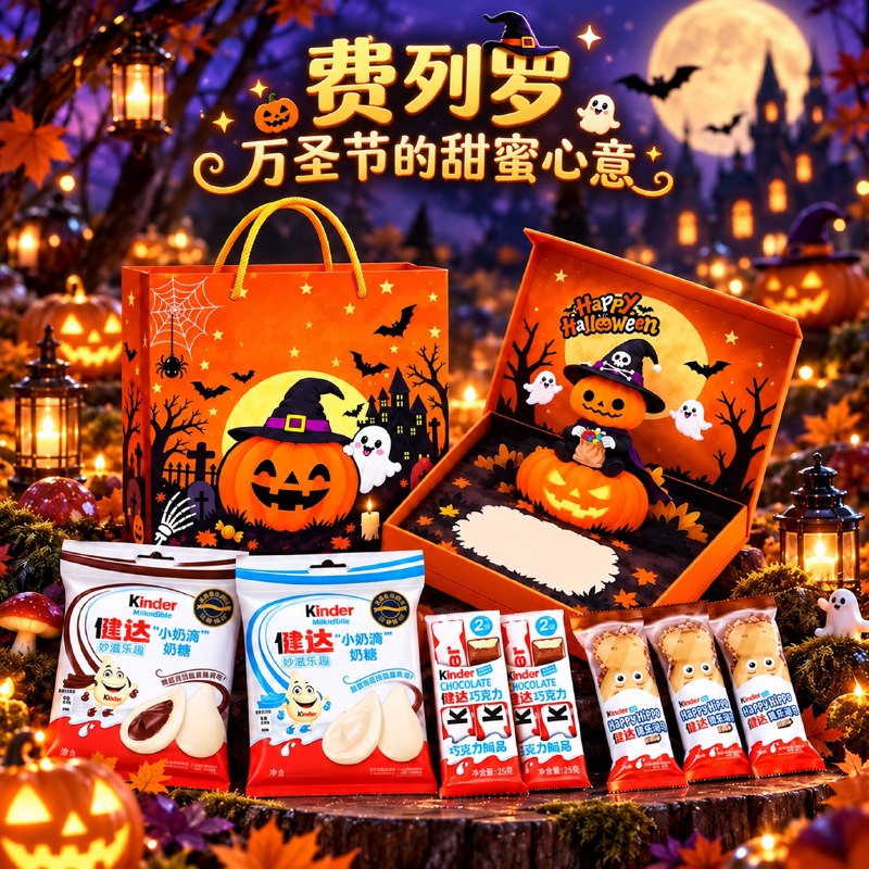 24.89元！费列罗 健达奶糖组合万圣节不给糖就捣蛋礼盒 158.9g