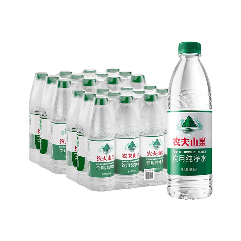 农夫山泉 饮用纯净水 550ml*12瓶*2包