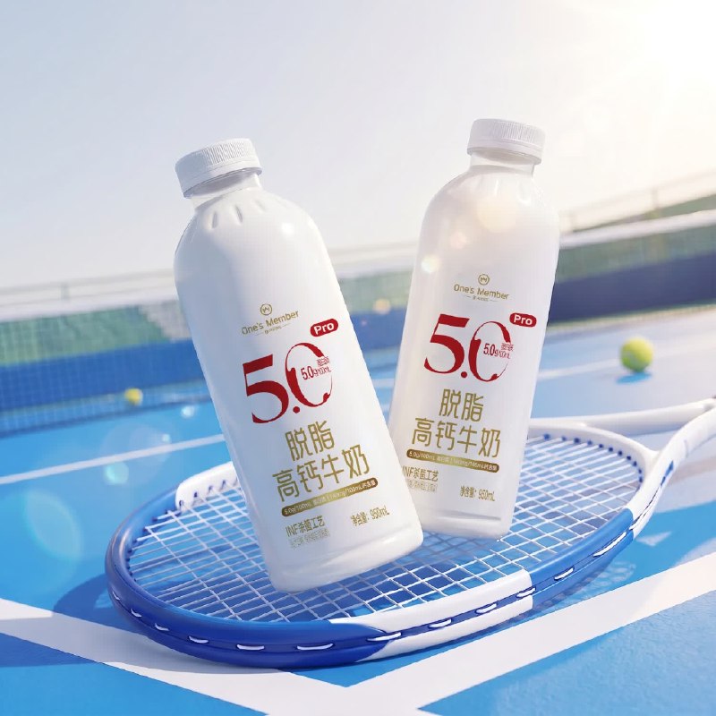 自营1号会员店（One’s Member）5.0蛋白脱脂高钙牛奶 950ml*2瓶