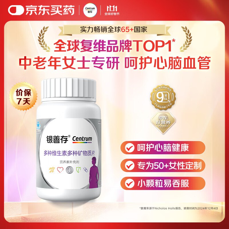 自营善存 维生素合集！！中老年女士复合维生素银善存160粒