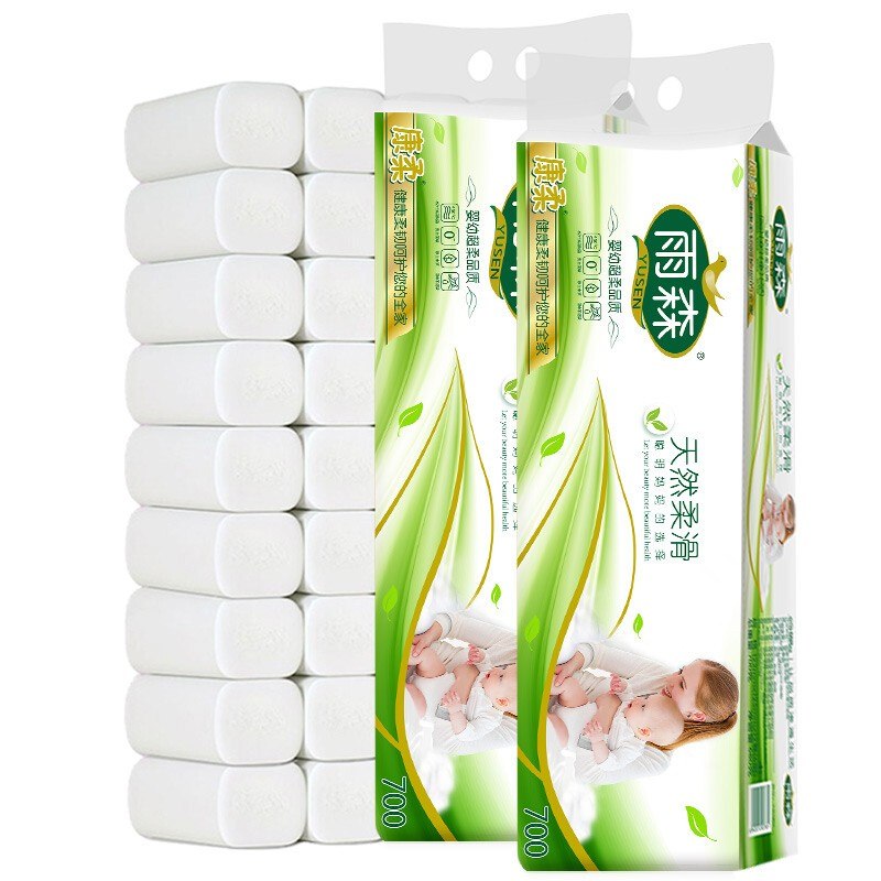雨森 天然柔滑卷纸 6层58g*24卷拍下【11.8元】；折0.4/卷领 
