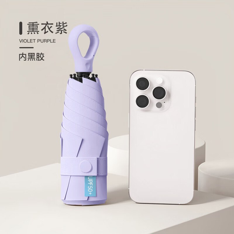 遮阳伞合集①21.9元 三叶蕉 环扣黑胶防晒伞