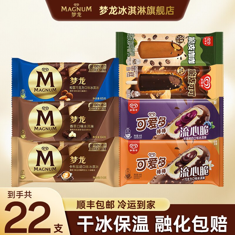 和路雪 梦龙雪糕超值组合22支/1260g
