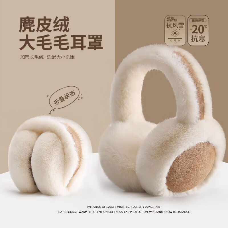 洋臣 保暖用品合集①麂皮绒毛绒耳罩1个